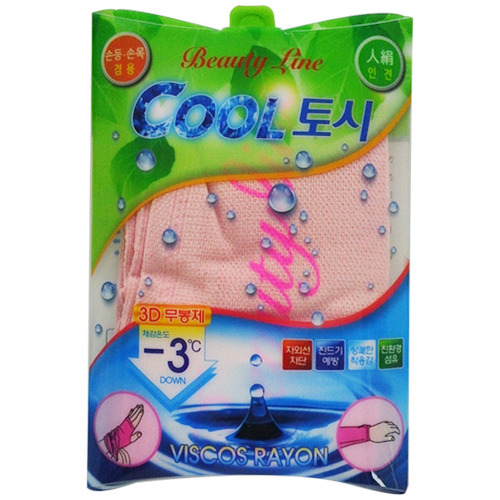 VISCOS인견사 천연냉장원단 COOL 토시-색상 핑크